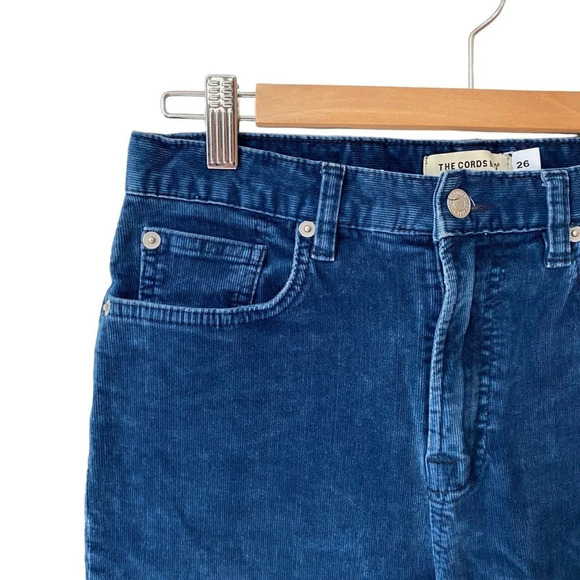 The Cords & Co Stella Designer Mid Indigo Corduroy Straight Leg 26 - Picture 3 of 13